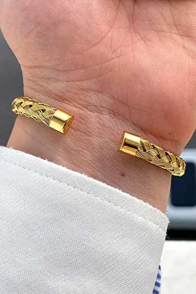 The Collection سوار فولاذي شبكي فضي غير قابل للتشوه للرجال