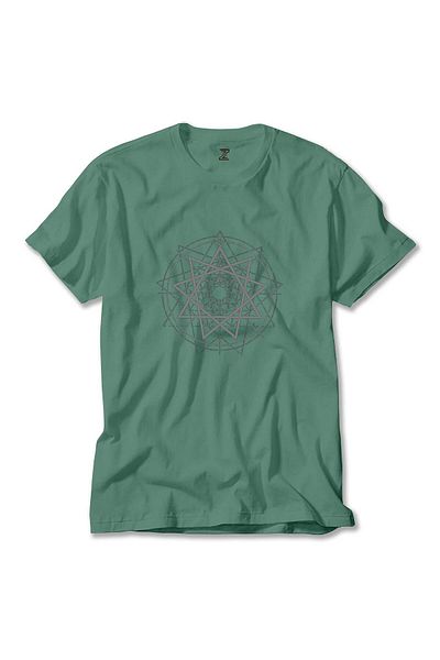 Z zepplin Πράσινο T-shirt Slipknot Pentagram
