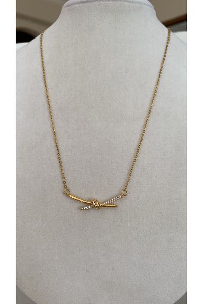 Muse Sister Steel Knot Cross Necklace