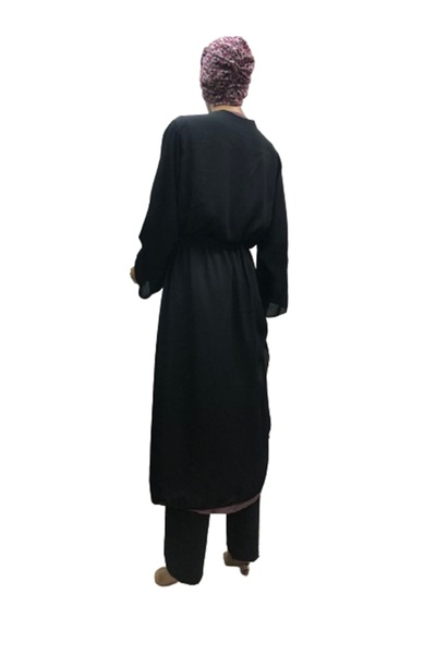 eflin Black Siphon Gusseted Hijab Pareo - Women