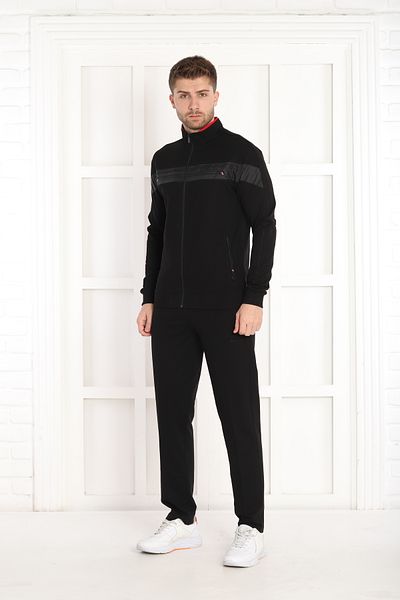 NEED LİFE Men's Casual Embroidered Zippered Tracksuit Set