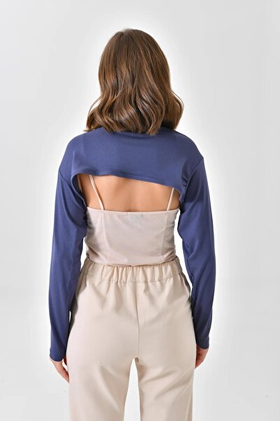 erasra class Μανίκι με γιακά λαιμού Indigo