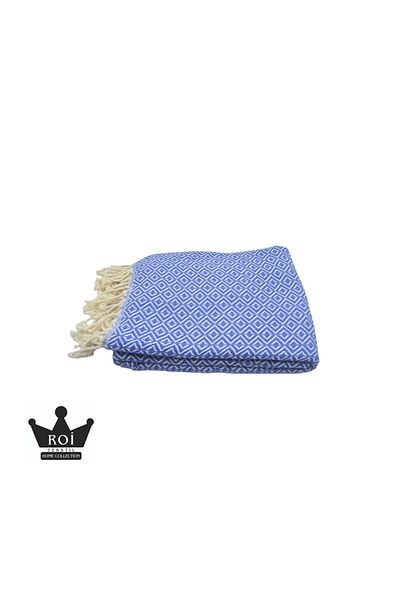 Roi Tekstil Pestamal 100% Bumbac 100x180 Cm Albastru
