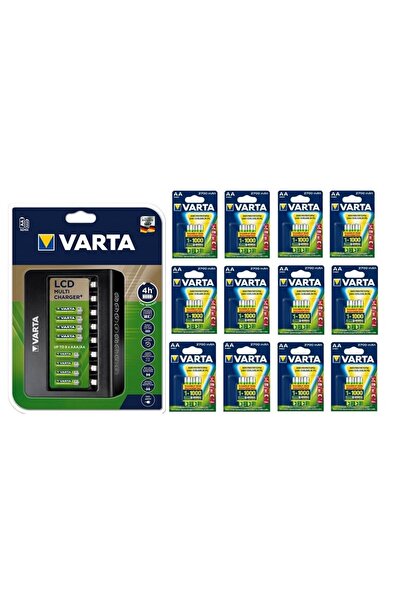 Varta Multi Plus 8li Şarj Cihazı + 24*2700 Mah Aa Şarjlı Pil
