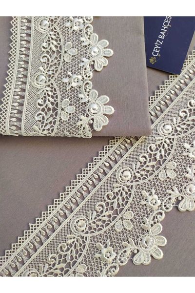 Çeyiz Bahçesi Σετ Παπλωματοθήκη Διπλό Dream Grey