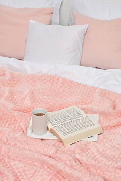 Merinos Pearl Bud Double Blanket - Powder