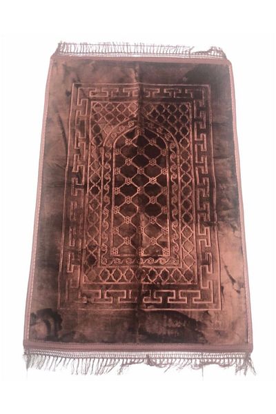 İnanteks Luxury Thick Soft Plush Prayer Rug with Anti-Slip Base and Bag