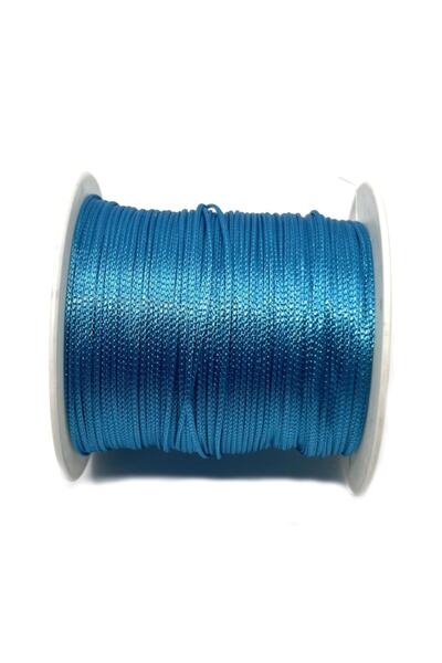 Bi hızlı Makrome Örgülü Bileklik Ipi 0.8 Mm ( 10 Metre ) Turkuaz Renk