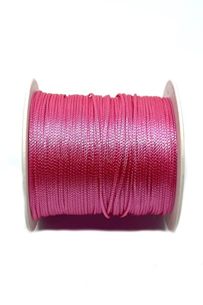 Bi hızlı Makrome Örgülü Bileklik Ipi 0.8 Mm ( 10 Metre ) Pembe Renk