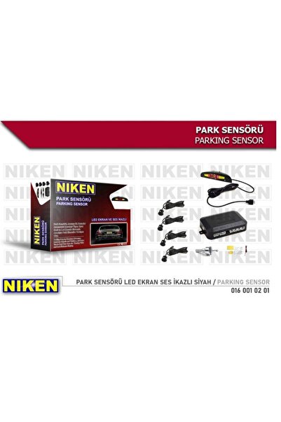 Genel Markalar Nıken 0160010701 Park Sensörü Orjinal Sensör Ve Ses Ikazlı Siyah