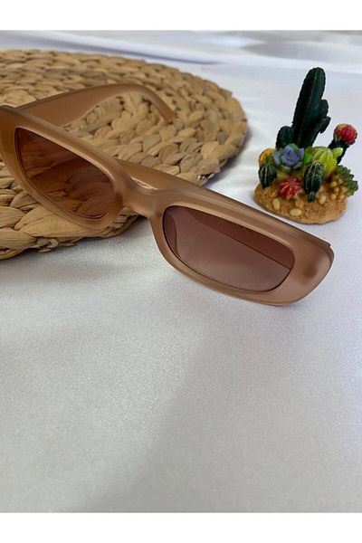 Makro Optik Matte Glazed Powder Pink Vintage Sunglasses