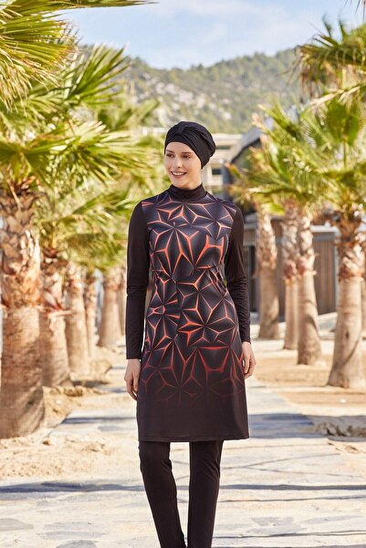 TESMAY ελαστικό ύφασμα Σετ μαγιό Hijab