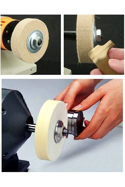 Depolife Jewelry Metal Gold Silver Polishing Polishing Wool Felt Ceramic Marble Plastic Bakelite 100mm