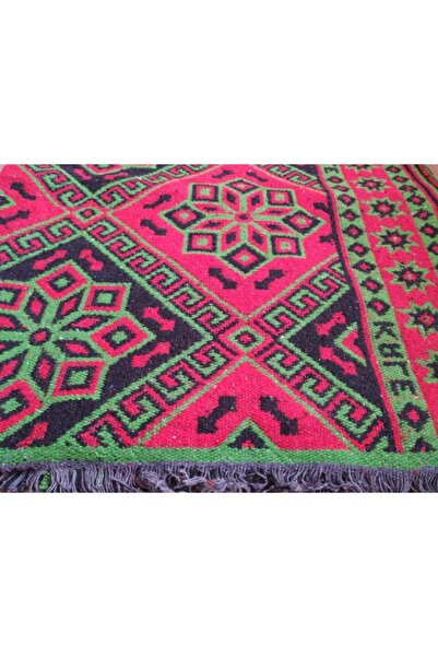 Başaran tekstil Makine Dokuması Çiçekli Desenli 3 Mekik  Kalın Kilim