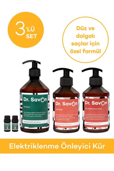 Dr. Savon Elektriklenmeyi Önleyici Kür 3'lü Set