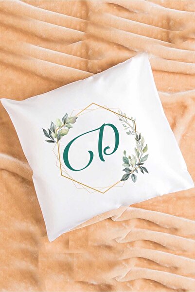 Hedizu Подушка з квітковим візерунком і літерою D