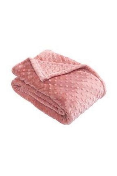 Merinos Pearl Bud Double Blanket - Powder