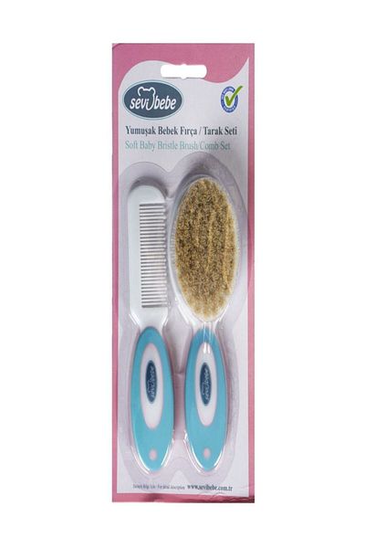 Sevi Bebe Sevi 401 Natural Brush Comb Set