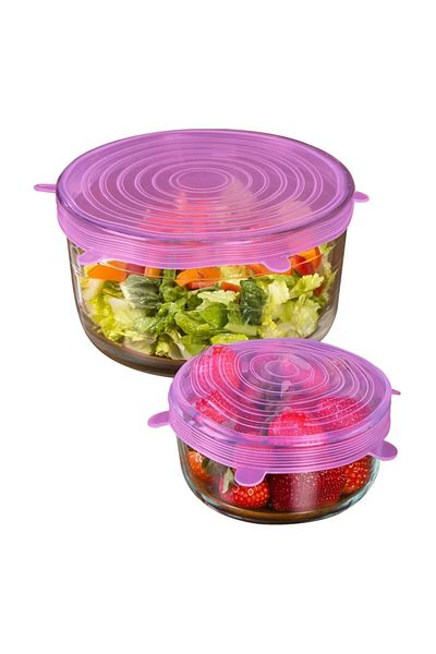 MENZİR 6-Piece Silicone Stretch Lid Pot Cap