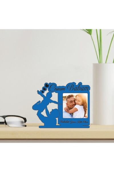 Miana Lazer لوحة هدية عيد الأب، إطار صورة قائم للأب والطفل (الصورة غير متضمنة)