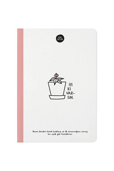 KESKİN COLOR Lucruri emoționante Good To See Caiet cu dungi 14 X 20 Cm 64 Foi