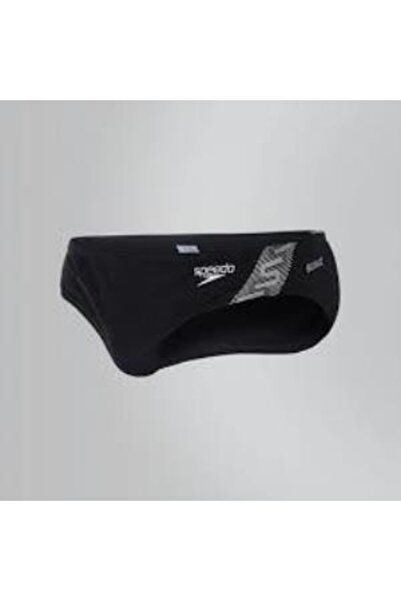 SPEEDO Erkek Siyah Slip Mayo Monogram 7cm Brf Am Blk/wht Sp8087413503