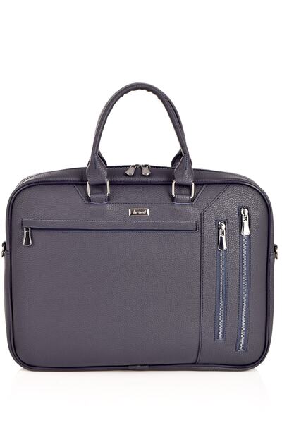 DERİEND Servietă pentru laptop Deriend 2127 unisex bleumarin - cu compartimente