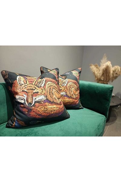 Alacastore 50x50 Piping Fox Model 2 Piese Pernă Aruncă Husă de pernă Combinație