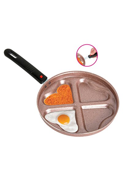 papilla Redio Tak Çıkar Saplı Krep Kek Omlet Romantik Tava Krep Kek Omlet