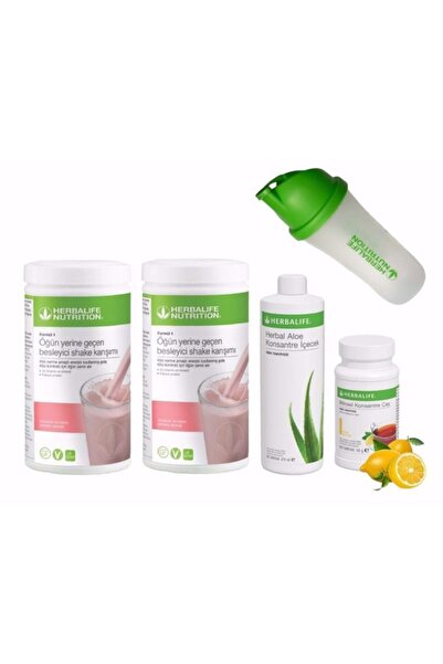 Herbalife Set 2 Adet Ahududu Shake 1 Ad. Aloevera 1 Ad. Limon Çay 50 gr Ve Sh...