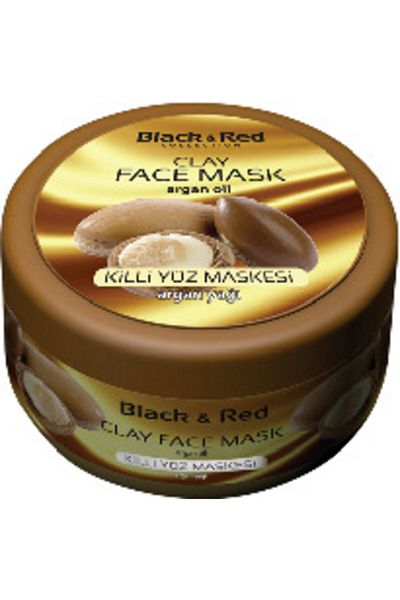Black Red Clay Face Mask with Argan Oil 400 gr