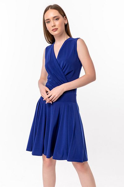 Laranor Sax Double Breasted Detailed Flared Dress