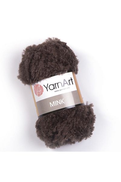 Yarnart Mınk - Φτερωτό Χέρι Πλεκτό Νήμα Καφέ-333