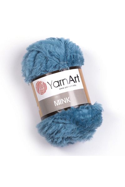 Yarnart Mink - Feathered Hand Knitting Thread Turquoise-349