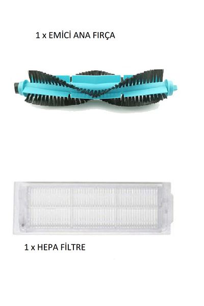LİN GRUP Xiaomi Mop Pro V2 V3 - Compatible Main Absorbent Brush and Hepa Filter