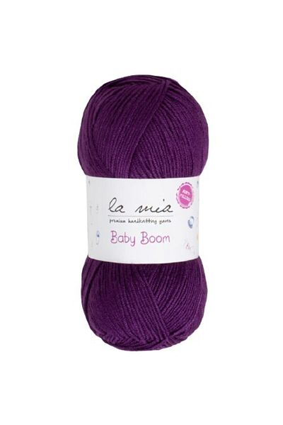 La Mia Yarn Baby Boom Anti-pilling (non-pilling) Knitting Thread Purple 60