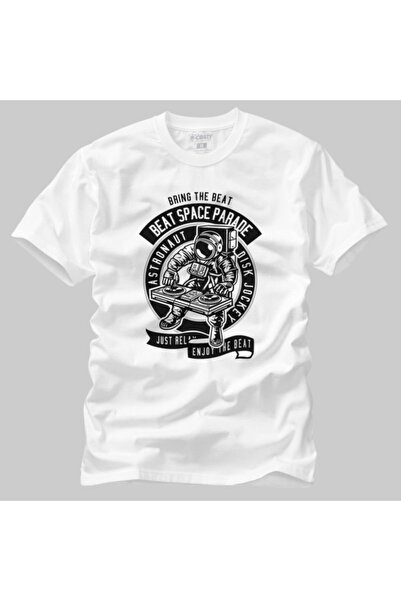 Crazy Astronaut Disk Jockey muška majica