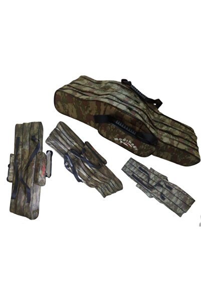 modibags 150 Cm 3 Göz Olta Kamış Çantası Makinayı Sökmeden 6 Adet Olta Sığar