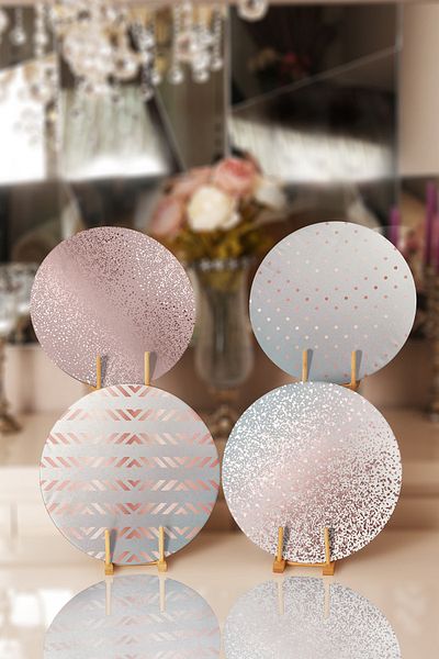 Realhomes 4-Piece Digital Printed Special Design Modern Placemat & Supla