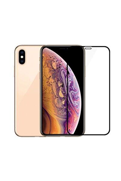 Logis Apple Iphone Xs Max 5d Tam Kaplayan Ekran Koruyucu Tempered Cam