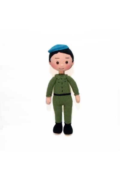 OYUNCAKPARK Asker Bebek Amigurumi Organik Oyuncak