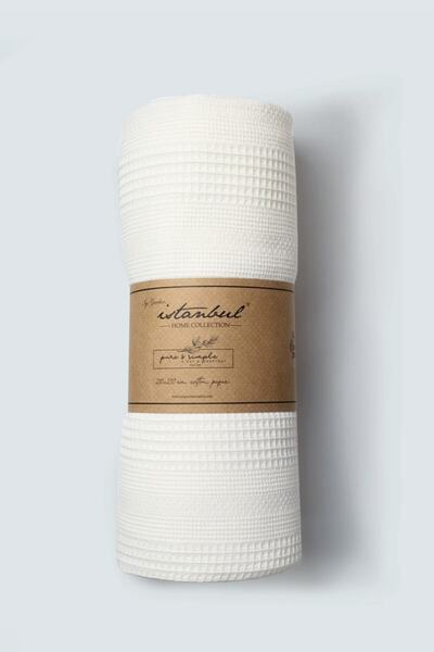 İyi Geceler İstanbul Pure Simple Tek Kişilik Pike 160x230 Cm - Krem