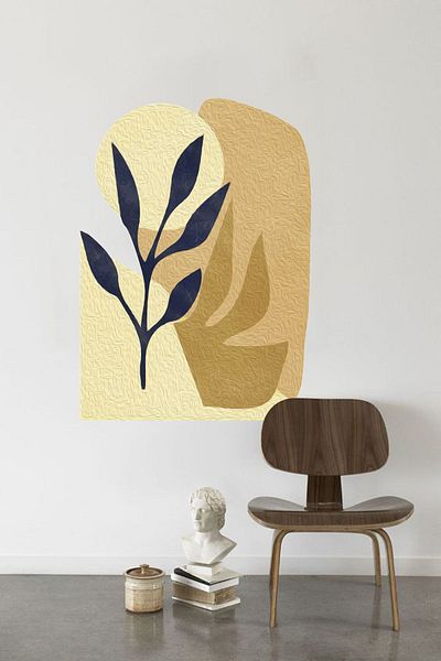 Piksel Grafik Αυτοκόλλητο τοίχου Absurd Leaf Bohemian