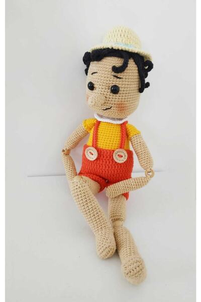 OYUNCAKPARK Pinokyo Amigurumi Organik Oyuncak