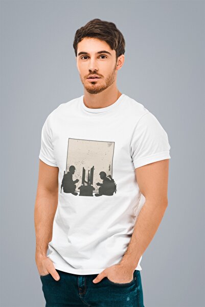 ErTaPassage Bela vojna igra Štampano muškarac T-shirt - T9461810
