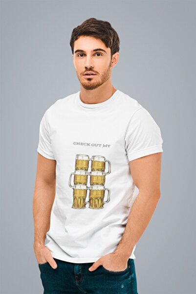 ErTaPassage Bere albă cu imprimeu bărbați tricou - T8235314