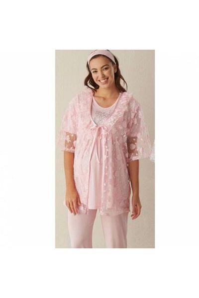 Haluk Bayram Pink Triple Maternity Set