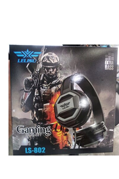 LELISU Ls 802 Oyuncu Kulaklığı Extra Bass Mikrofonlu Kulaklık Ayarlanabilir K...