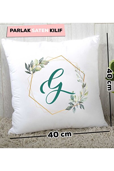 Hedizu Подушка з квітковим візерунком і літерою G