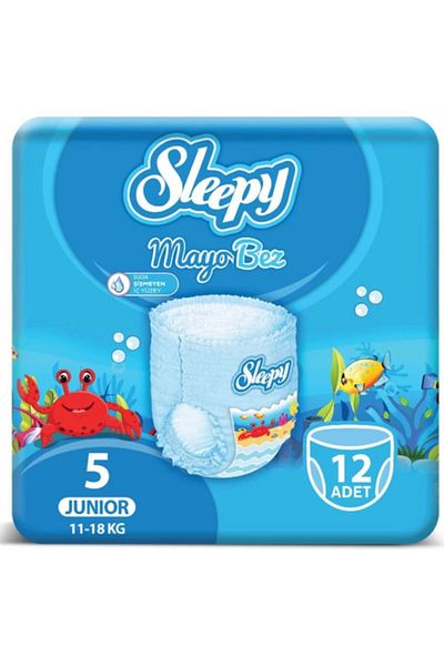 Sleepy Size 5 Junior 12-Piece Swimsuit Briefs Diaper